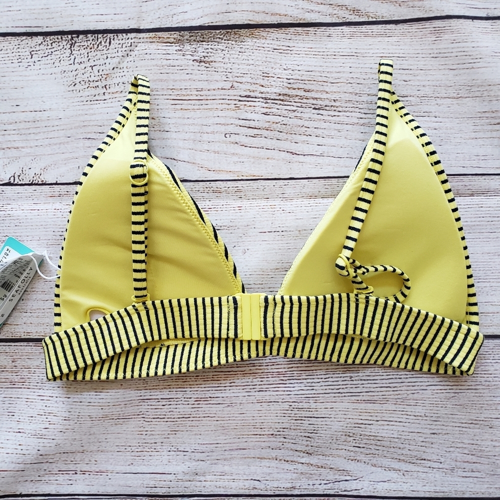 Seafolly Swim Go Overboard Lime Light Triangle Top - Picture 8 of 11